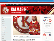 Tablet Screenshot of kalmarhockey.com